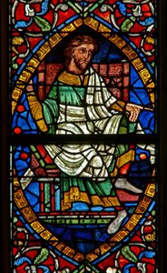 Fenêtre représentant une figure généalogique : Boaz