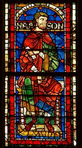 Fenêtre représentant une figure généalogique : Naasson - English School