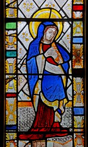 Fenêtre représentant la Vierge Marie