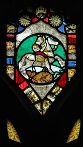 Fenêtre n°6 représentant Saint Georges et le dragon