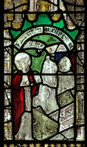 Fenêtre n°6 représentant Saint Georges : la Vierge Marie le ressuscite