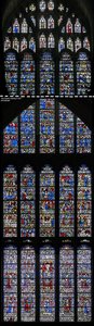 Fenêtre w15 représentant la fenêtre de Saint Cuthbert - English School