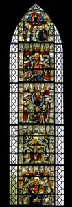 Fenêtre w24 représentant le Te Deum - Nous te louons, ô Dieu - English School