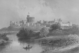Château de Windsor, de The Gallery of Geography par le révérend Thomas Milner, publié vers 1880