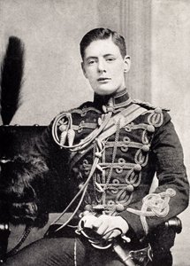 Winston Churchill en tant que sous-lieutenant dans les 4th Queen