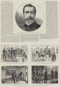 Avec Sir Redvers Buller en Irlande (gravure) - English School