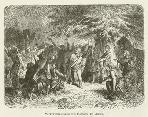Witikind appelle ses Saxons aux armes - English School