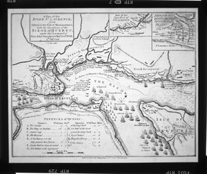 Plan de Wolfe pour le siège de Québec en 1759
