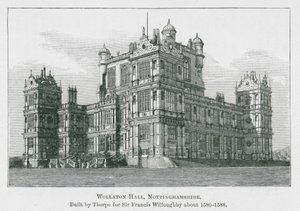 Wollaton Hall, Nottinghamshire (lithographie) - English School