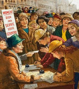 Femmes volontaires pour le travail pendant la Première Guerre mondiale - English School