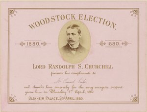 Élection de Woodstock 1880 - English School