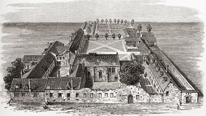 Worcester College, anciennement Gloucester Hall, Oxford vers 1673, de 