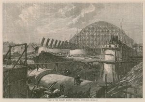 Travaux du terminus du Midland Railway sur Euston Road - English School