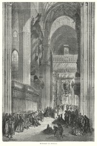 Culte à Séville (gravure) - English School