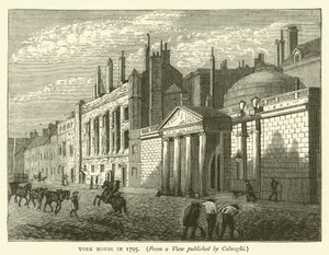York House en 1795, d