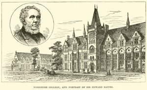 Collège du Yorkshire, et portrait de Sir Edward Baines