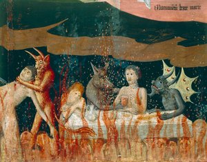 Démons et damnés en enfer (détail)