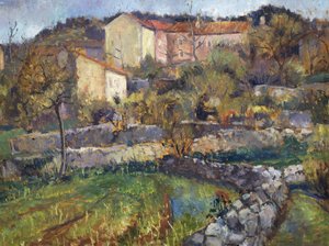 Ville dans le Karst, par Enrico Fonda (1892-1929)