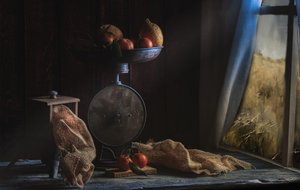 Nature morte « Récolte rustique »