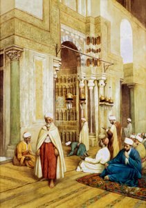 Adorateurs dans une mosquée, vers 1868-1938