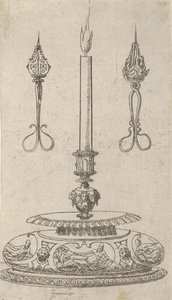 Conception pour un Chandelier avec Coupe-Mèche, 1560-70 - Erasmus Hornick