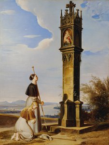 Deux pèlerines devant un oratoire ("Ave Maria") - Erasmus von Engert