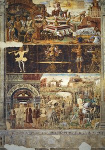 Le mois de septembre : Le triomphe de Vulcain et le signe de la Balance, de la Salle des Mois, 1467-70