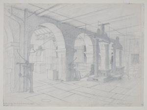 Un atelier de conditionnement, Bradford - Eric Gill