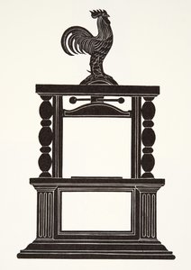 Coq et la presse à imprimer - Eric Gill