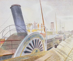 Bateaux à vapeur à aubes, quai de Bristol