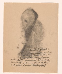 Figure abstraite avec barbe