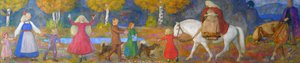 Petite Kjersti et le roi des elfes - Erik Theodor Werenskiold