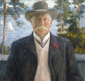 Portrait du compositeur Thorvald Lammers 1841-1922, 1906 - Erik Theodor Werenskiold