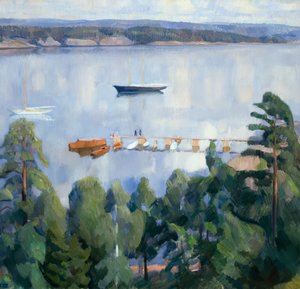 Vue de Lysaker vers Bygdoy