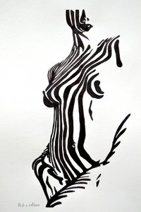 Nude rayé zébré