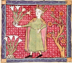 Avril : cueillette des plantes - Ermengaut Matfre