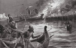 Siège de Tyr par Alexandre le Grand - Ernest (after) Prater