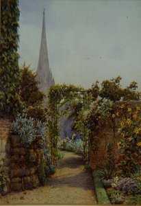 Un jardin à Salisbury - Ernest Arthur Rowe