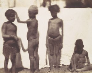 Enfants du village de Kalabshah, Nubie