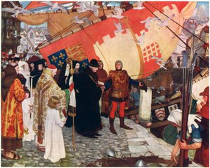 Le Départ de John et Sebastian Cabot de Bristol en 1497