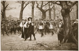 Charles Ier en route pour son exécution, illustration de 
