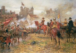Cromwell lors de la prise de Basing House - Ernest Crofts