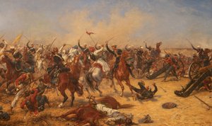La bataille de Moodkee, 18 décembre 1845 - Ernest Crofts