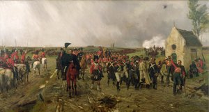 La marche de Wellington de Quatre Bras à Waterloo, 1878