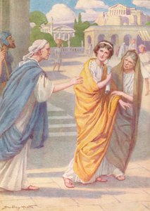 Verginius a laissé sa belle jeune fille Verginia aux soins de sa nourrice, vers 1912, 1912 - Ernest Dudley Heath