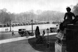 Le Rond Point et la place Georges Clemenceau, Paris, 1931 - Ernest Flammarion