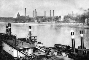 La Seine et les quais à Bercy, Paris, 1931 - Ernest Flammarion