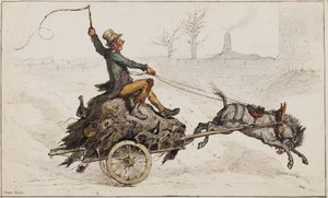 En route vers la maison - Ernest Henry Griset