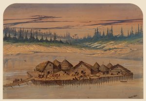 Village préhistorique, 1871 - Ernest Henry Griset