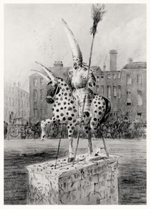 La statue à Leicester Square, mercredi matin 17 octobre 1866 - Ernest Henry Griset